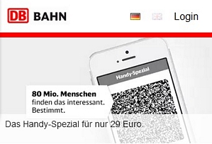 Deutsche Bahn Handy Spezial – Ab 29 Euro durch Deutschland düsen