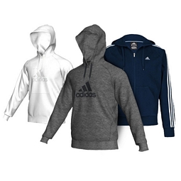 Adidas Hooded Sweatshirt bzw. Trainingsjacke in 3 verschiedenen Farben