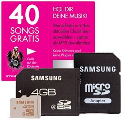 Samsung Speicherpaket 4GB Micro SD+4GB SD Speicherkarte
