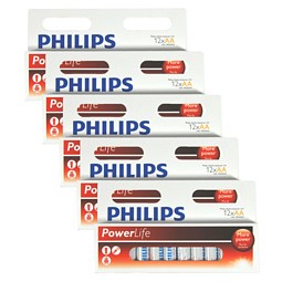 Philips Powerlife Batterien LR6 Mignon AA 60 Stück