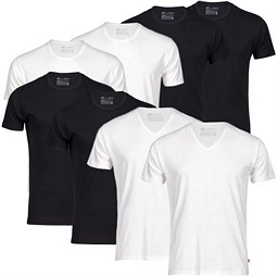 4er-Pack Puma T-Shirts Tee Rundhals oder V-Neck