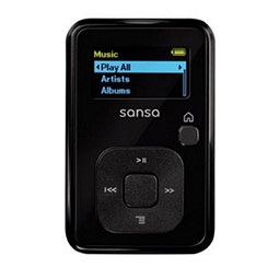 MP3-Player Sandisk Sansa Clip+ Schwarz (2GB) (refurbished/generalüberholt)
