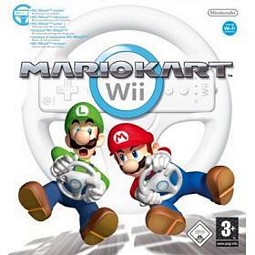 Mario Kart für die Wii mit Original-Lenkrad