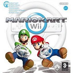 Original Mario Kart + Original Lenkrad (Wii)