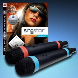 Ebay-WOW: PS3 SingStar POP Edition + 2 Wireless Mikrofone