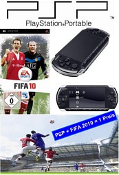 Playstation PSP Slim & Lite Black 3004 mit FIFA10