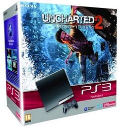 Sony Playstation 3 Slim 250GB + Uncharted 2