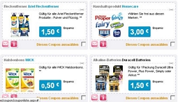 for-me-online: Coupons für einige Proctor&Gamble-Haushaltsprodukte, z.B. 1,50 Euro Rabatt auf Ariel Fleckenentferner