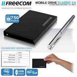 Freecom Mobile Drive Classic USB 3.0 750GB externe Festplatte 2,5 Zoll