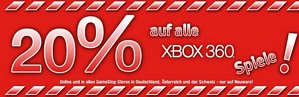 GameStop: 20 Prozent Rabatt auf alle Xbox360-Spiele