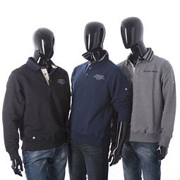 Ebay-WOW: Greystone Sweatshirts mit Polo- oder Troyer-Kragen