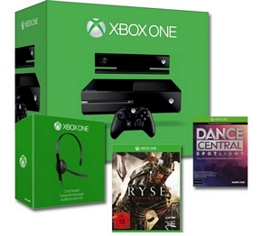 Microsoft Xbox One 500GB Konsole + Kinect + Ryse Son of Rome + Dance Central Spotlight + Headset (refurbished)