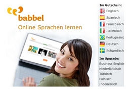 Groupon: Gutschein für einen Online-Sprachkurs bei Babbel.com im Wert von 33,30 Euro für 9,95 Euro