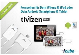 DVB-T Tuner tivizen Pico Apple und tivizen Pico Android für jeweils 49,99 Euro