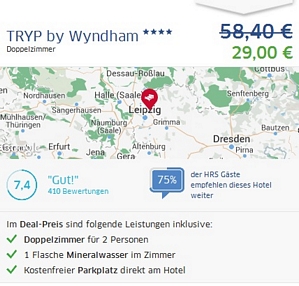 Günstig übernachten in Leipzig für 2 Personen ab nur 29,00 Euro pro Nacht