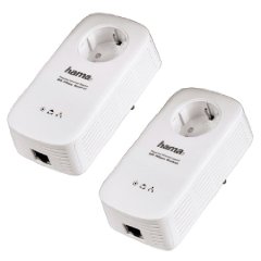 Hama Powerline-LAN-Adapter Socket Set 85 MBps (53143)