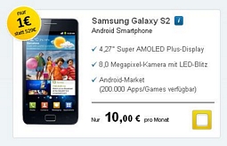 Hgwg: BASE Surf+Talk Vertrag + Samsung Galaxy S2 für effektiv 201 Euro oder Samsung Wave 3 mit effektivem Gewinn von bis zu 39 Euro