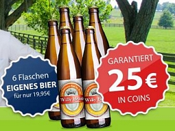 HGWG Vatertagsaktion: personalisiertes Bier bei valentins.de mit bis zu 25 Euro Cashback