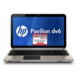 HP Pavilion DV6-6B55SG (A6P30EA) Zocker-Notebook mit Intel Core i7-CPU und 6GB Ram