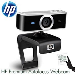 HP Hewlett-Packard Premium Autofokus-Webcam 2 MP mit integriertem Mikrofon