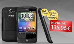 MeinPaket: HTC Wildfire Smartphone für 140,91 Euro