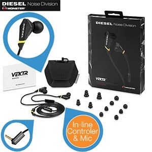 Monster Diesel VEKTR Ultra Performance In-Ear-Kopfhörer mit Fernbedienung