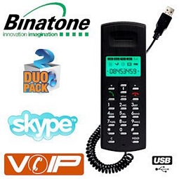 USB-Telefon Binatone iVoice 2120 im Doppelpack