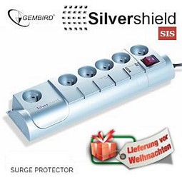 Überspannungsschutz Gembird SIS Silver Shield