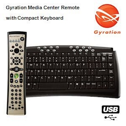 Mini-Tastatur mit Maus Gyration Media Center (GYR3101CKDE)