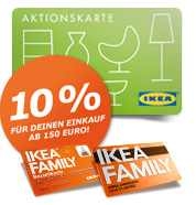 IKEA Family Mitglied werden und vom 03. – 15. September ganze 10 Prozent auf Einkäufe ab 150 Euro erhalten