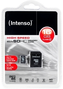 Intenso Micro SDHC Karte 16GB Speicherkarte Class 10 (3413470)