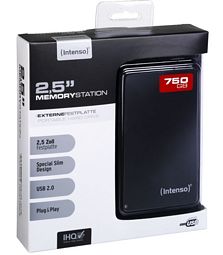 Intenso Memory Station 750GB externe Festplatte 2,5 Zoll USB 3.0