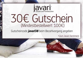 Neuer Gutschein: 20 Prozent Rabatt bei javari.de