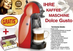 Krups Nescafé Dolce Gusto Piccolo KP1006 für 49 Euro (nur für Gewerbetreibende)