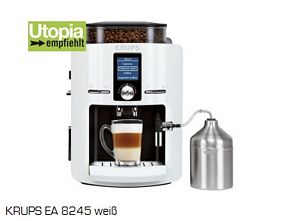 Krups EA 8245 Espresso-Kaffee-Vollautomat Piano weiß/schwarz