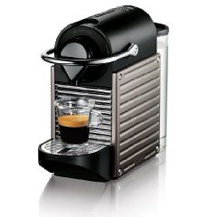 Krups Nespresso Pixie XN 3005 Electric Titan Kaffee-Kapselautomat