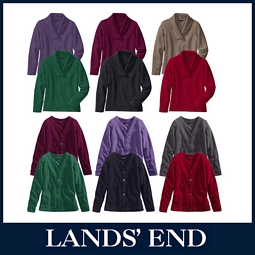 Land’s End Fleece Pullover und Strickjacken in verschiedenen Farben für je 12,99 Euro