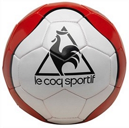 Le Coq Sportif Hurricane Fussball Weiß/Rot (Größe 5)