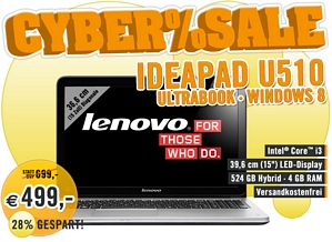 Lenovo IdeaPad U510 (MBM62) 15,6 Zoll Notebook