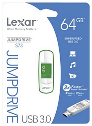 Lexar JumpDrive SuperSpeed USB 3.0 64GB S73 USB-Stick