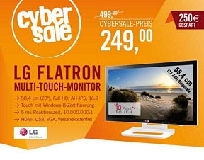 LG 23ET83V 23 Zoll IPS-Monitor mit Touch-Funktion
