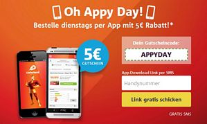 Lieferheld: App installieren und jeden Dienstag 5 Euro Rabatt bekommen