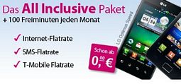 LogiTel: T-Mobile Call & Surf Mobil Special + LG Optimus Speed P990 Dark Brown für 0,00 Euro