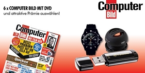 MagClub: 6 Ausgaben der ComputerBILD mit DVD + RAIKKO XS Vacuum Lautsprecher für 15,50 Euro