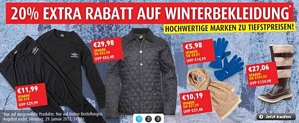 MandMDirect.de: 20 Prozent Extra-Rabatt auf Winterbekleidung + Gutscheincode