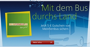 Nur für o2-Kunden: 5 Euro Gutschein für MeinFernbus.de