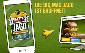 McDonald’s – Big Mac Jagd – kostenloser Big Mac via Smartphone-App (Apple, Android, WindowsPhone)