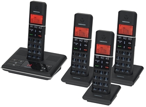Medion Life P63014 MD 83674 DECT Telefon mit 4 Mobilteilen Full-ECO XL Tasten