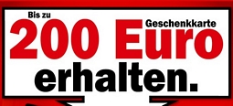 Im Media Markt-Onlineshop für mindestens 299 Euro einkaufen und 50 Euro Gutschein erhalten