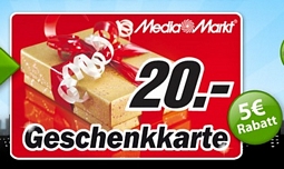 Quicker: 20 Euro Media Markt-Gutschein für 15 Euro